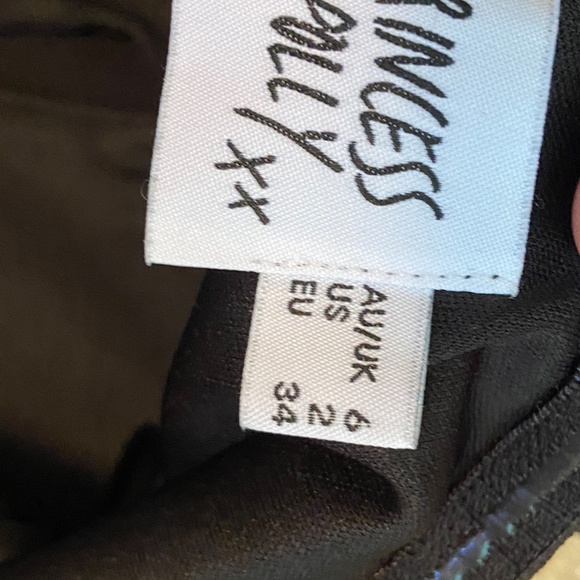 Princess Polly Black Midi Dress, Size 2 - Picture 5 of 5